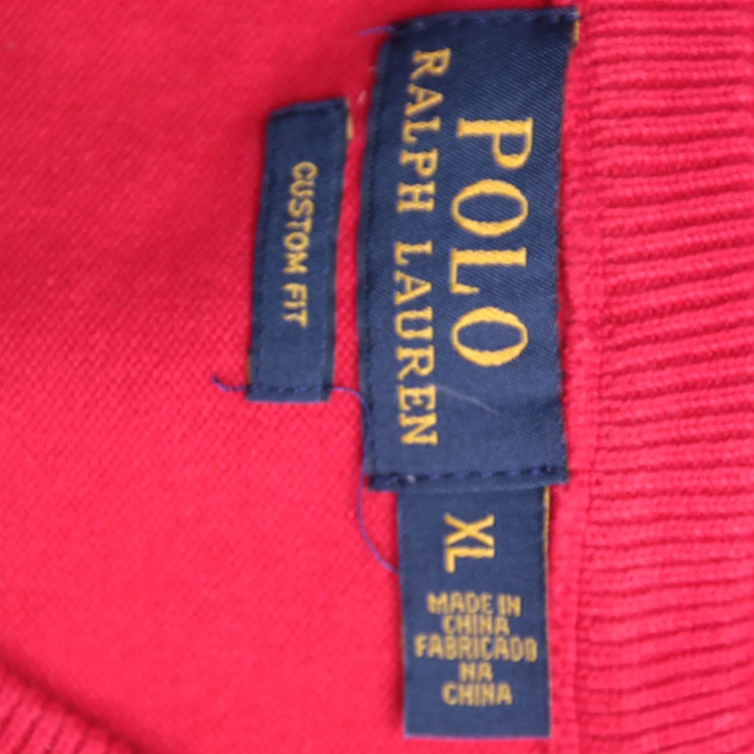 Красный жилет Polo Ralph Lauren с V-вырезом, размер 54 (XL)
