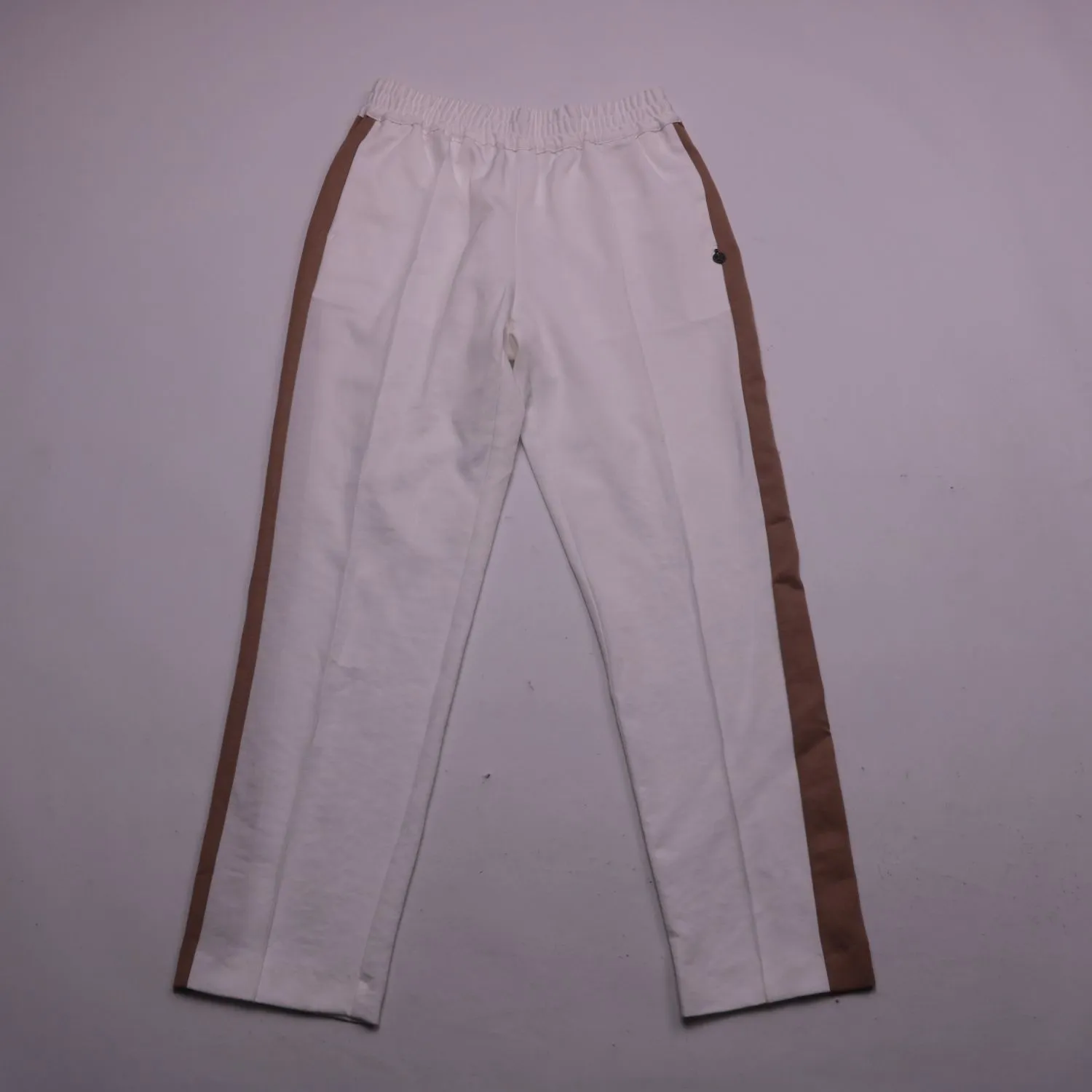 Белые брюки Scotch & Soda с коричневыми лампасами